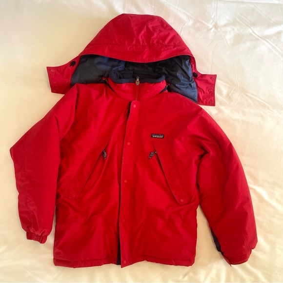 Vintage 1998 Patagonia Insulated Mountain Red Parka Jacket 65885 - Picture 1 of 12